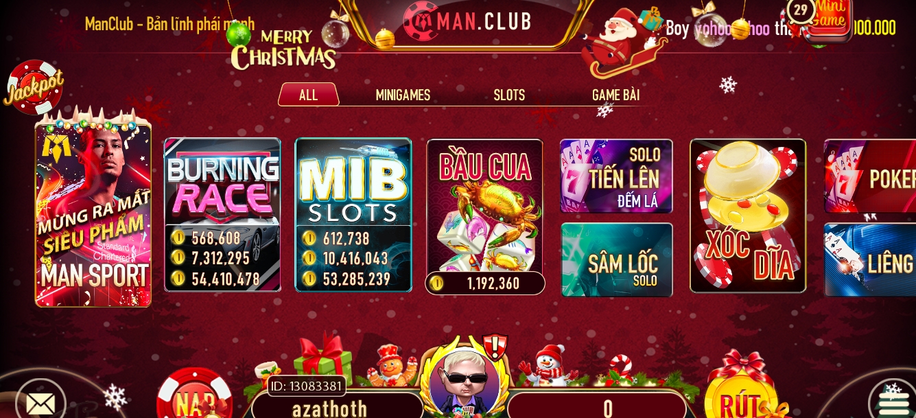 Tìm chơi bầu cua online khi tải Manclub