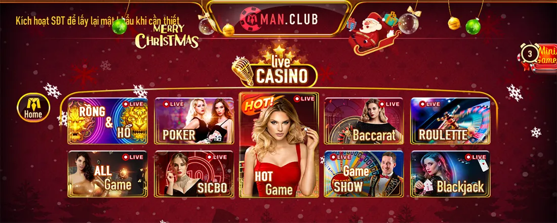 Tải manclub và trải nghiệm các game casino