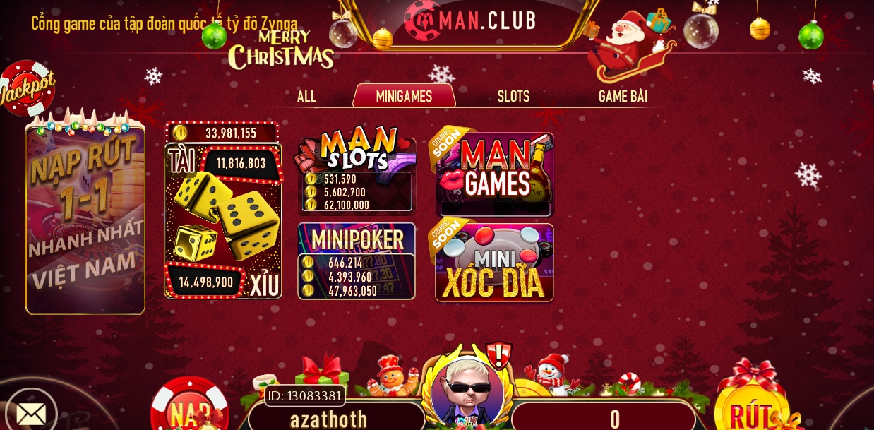 Man Slots là game thuộc dạng mini tại hệ thống game Manclub