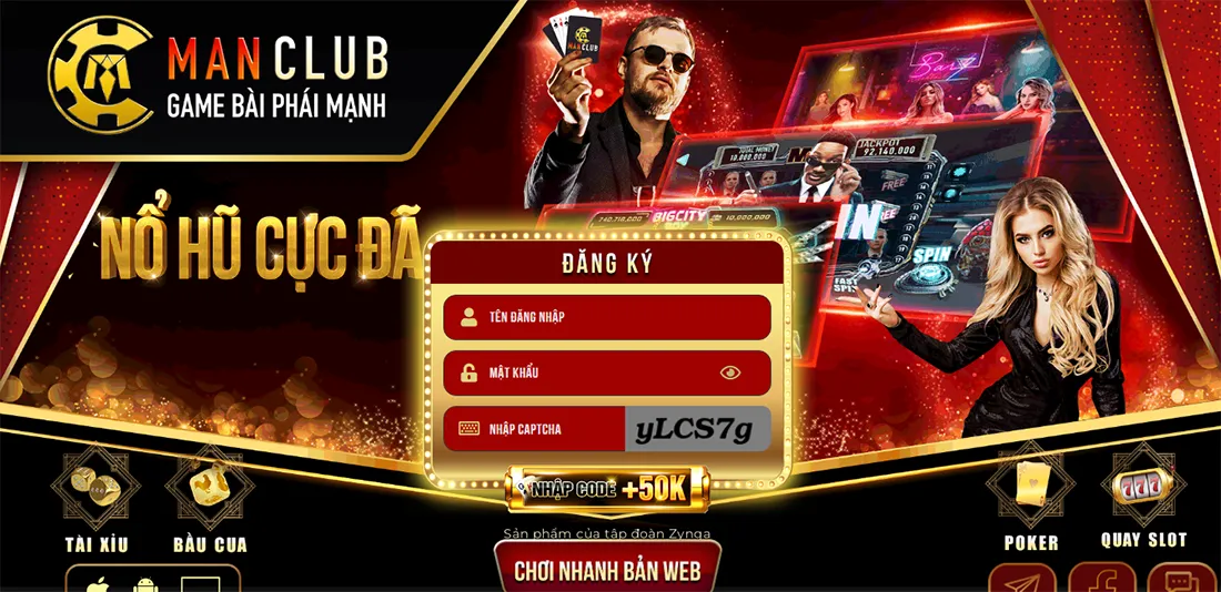 Chỉ dẫn đăng ký Manclub đơn giản 