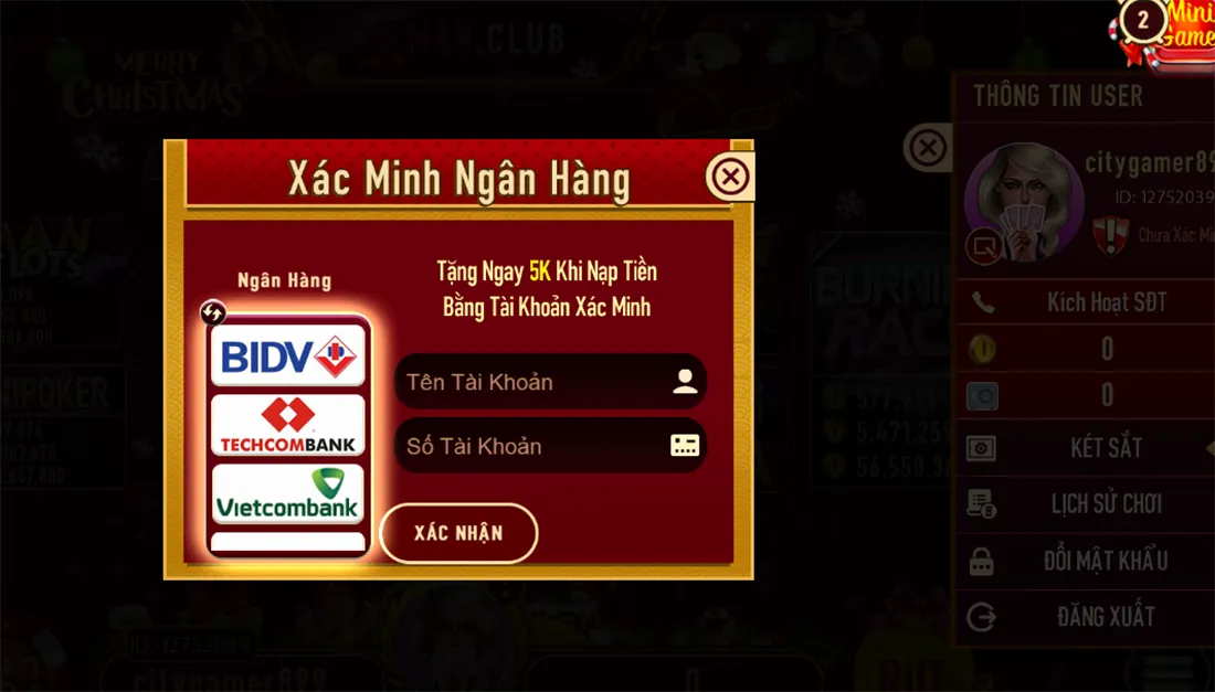 Xác minh 2 yếu tố trong chính sách bảo mật Manclub