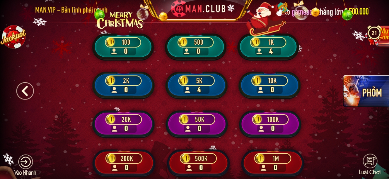 Giới thiệu game bài Phỏm tại cổng Manclub live