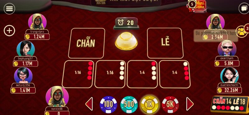 Cược Xóc đĩa tại cổng game Manclub web