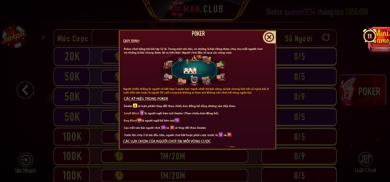 Lý do nên đăng nhập Manclub trải nghiệm game Poker