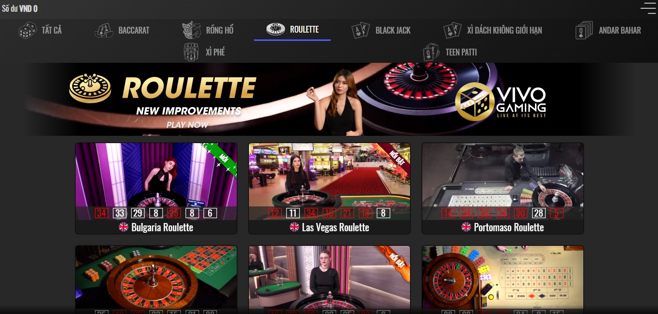 Hướng dẫn vào chơi game Roulette tại casino Manclub web