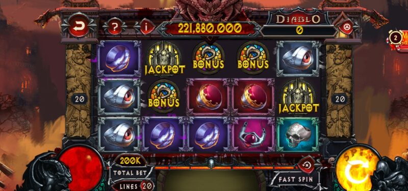 Tìm hiểu luật chơi săn hũ Diablo slots từ Manclub app